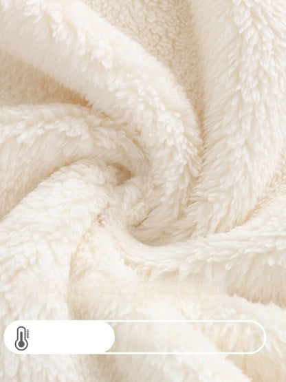 Hatsune Miku Coral Fleece Thick Lined Winter Robe Set – Cozy Home Loungewear