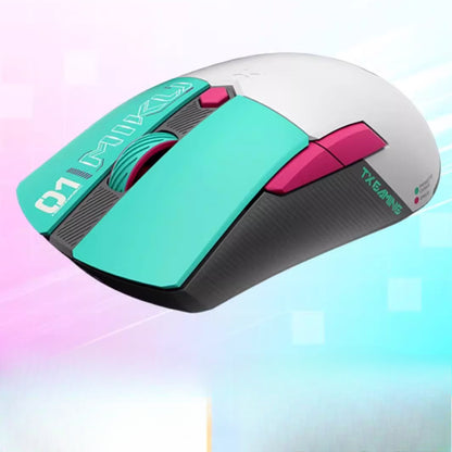 Souris sans fil et filaire Hatsune Miku sous licence officielle – Bluetooth / 2,4 GHz / USB