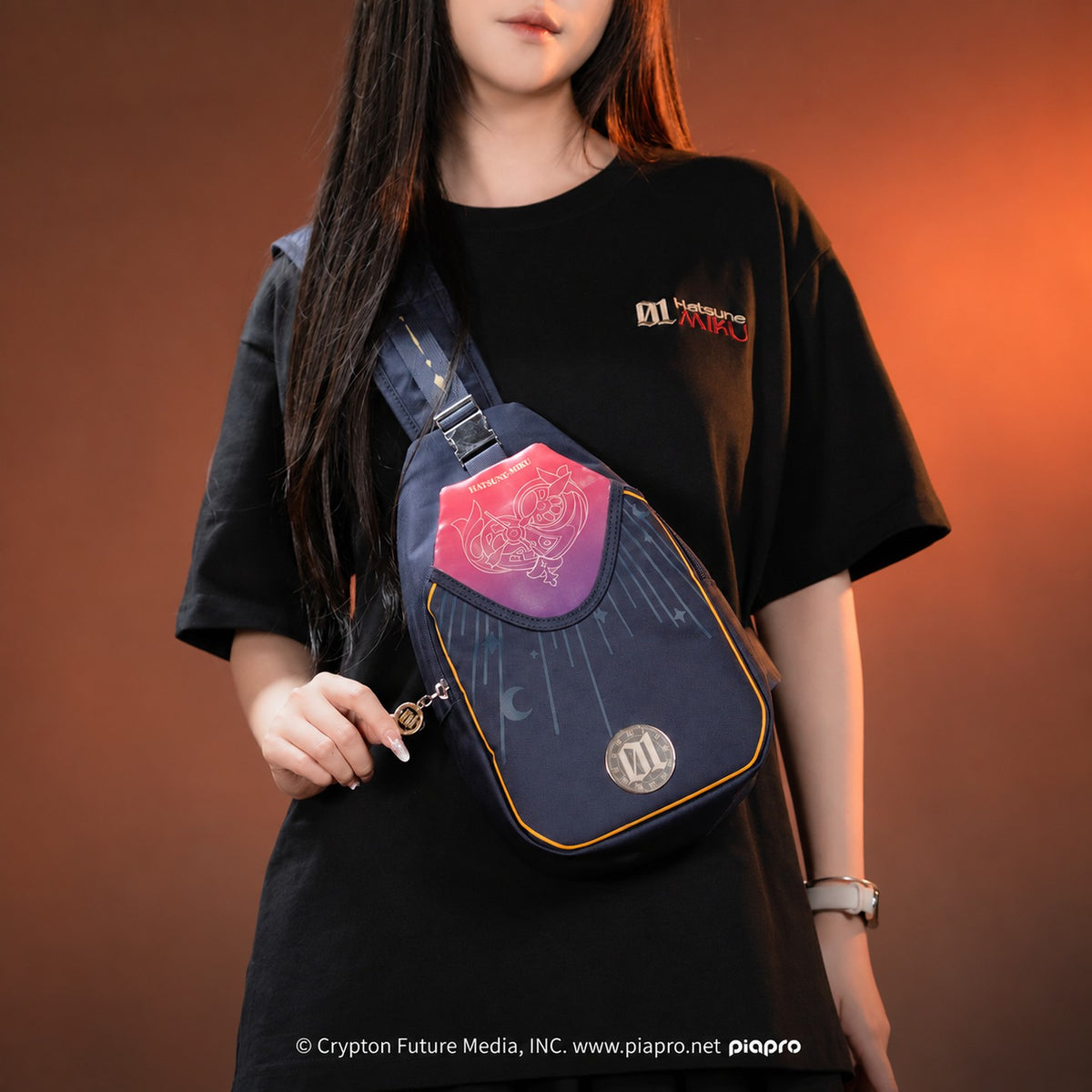 Officially Licensed Hatsune Miku Baroque Overture Crossbody Bag