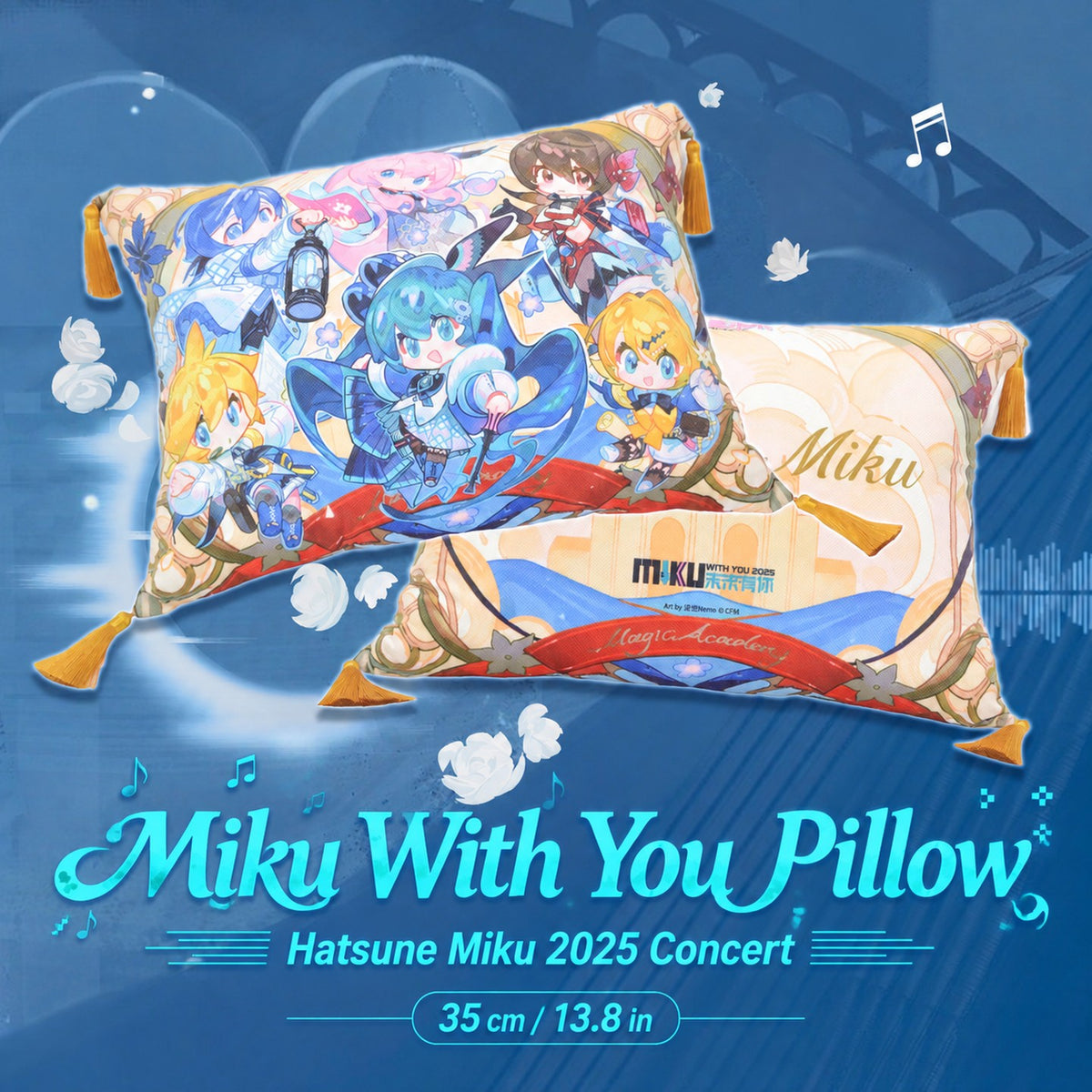 Hatsune Miku Future With You 2025 Throw Pillow