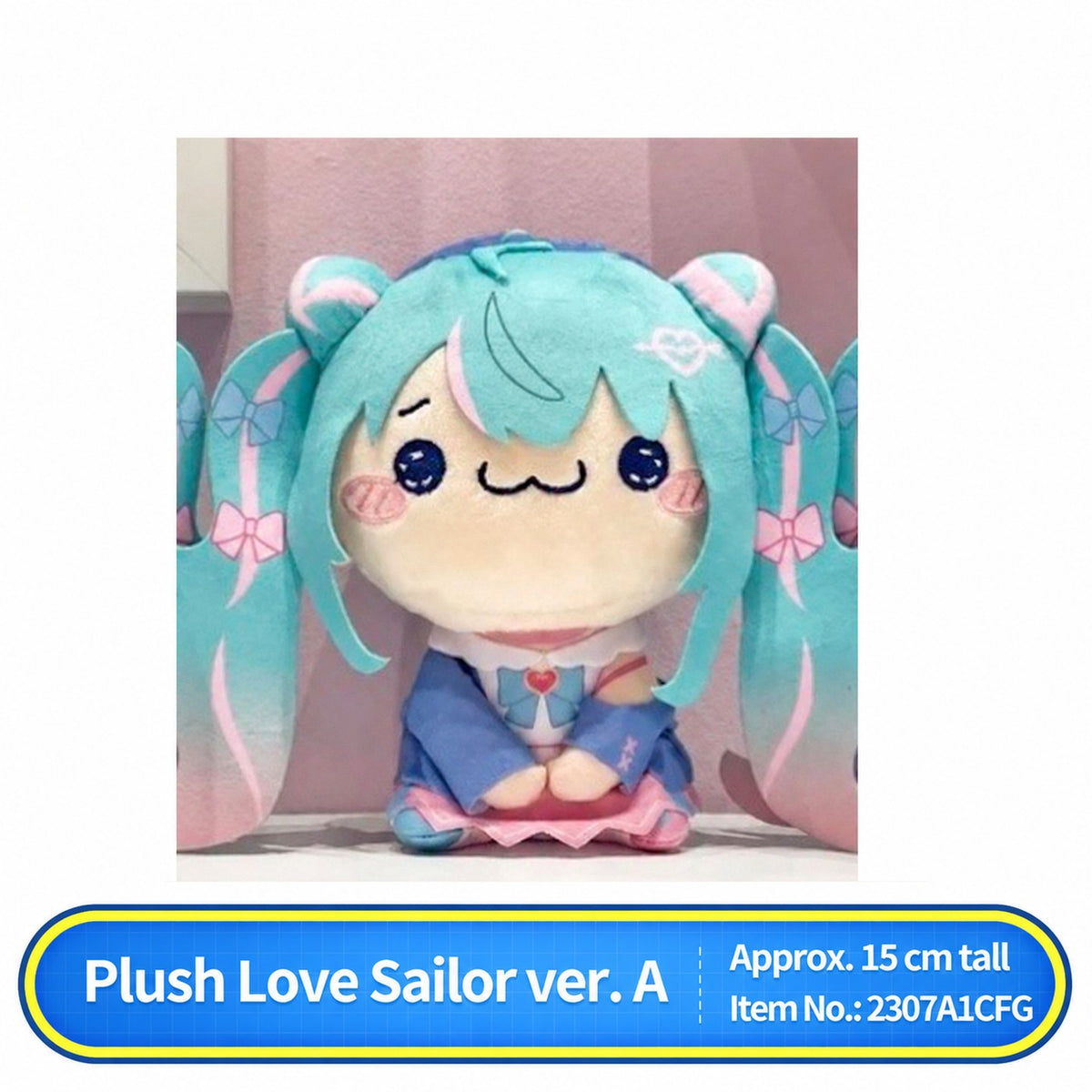 Officially Licensed Hatsune Miku MOCHIPICO Love Sailor Plush (15 cm / 5.9 in)