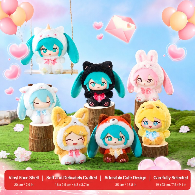 Officially Licensed Hatsune Miku Forest Friends Plush Blind Box (15 cm / 5.9 in)