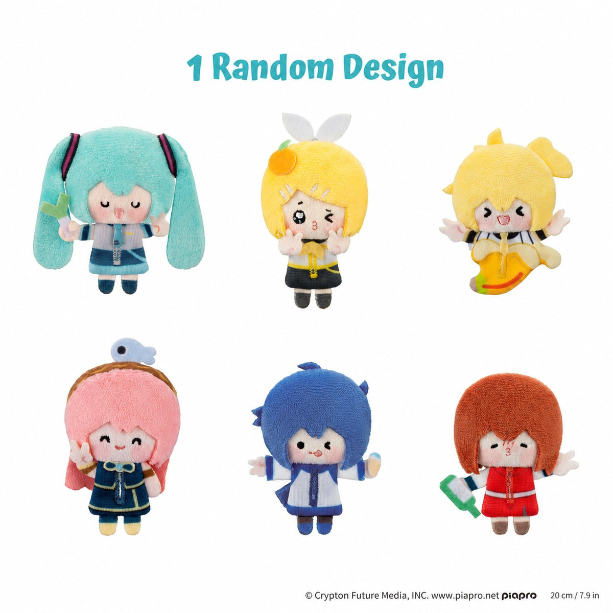 Officially Licensed Hatsune Miku Emoji Button Plush Blind Box (6.5 cm / 2.6 in)