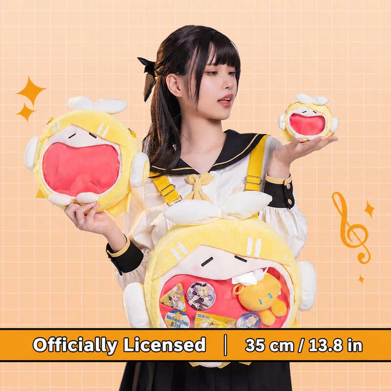 Officially Licensed Kagamine Rin & Len 4-Way Ita Backpack