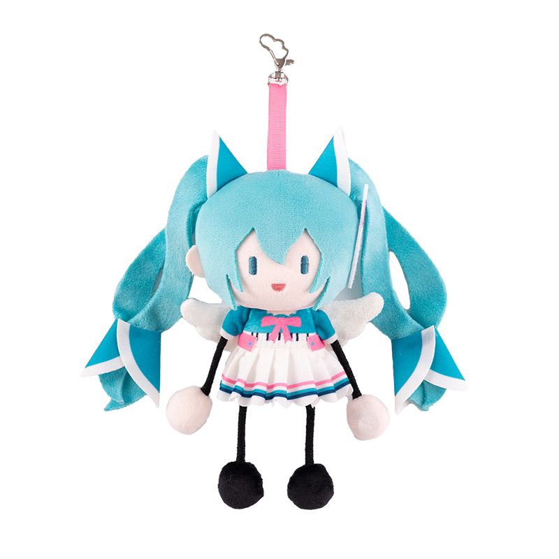 Officially Licensed Hatsune Miku Synthesizer Wave Wings Plush Keychain (20 cm / 7.9 in)