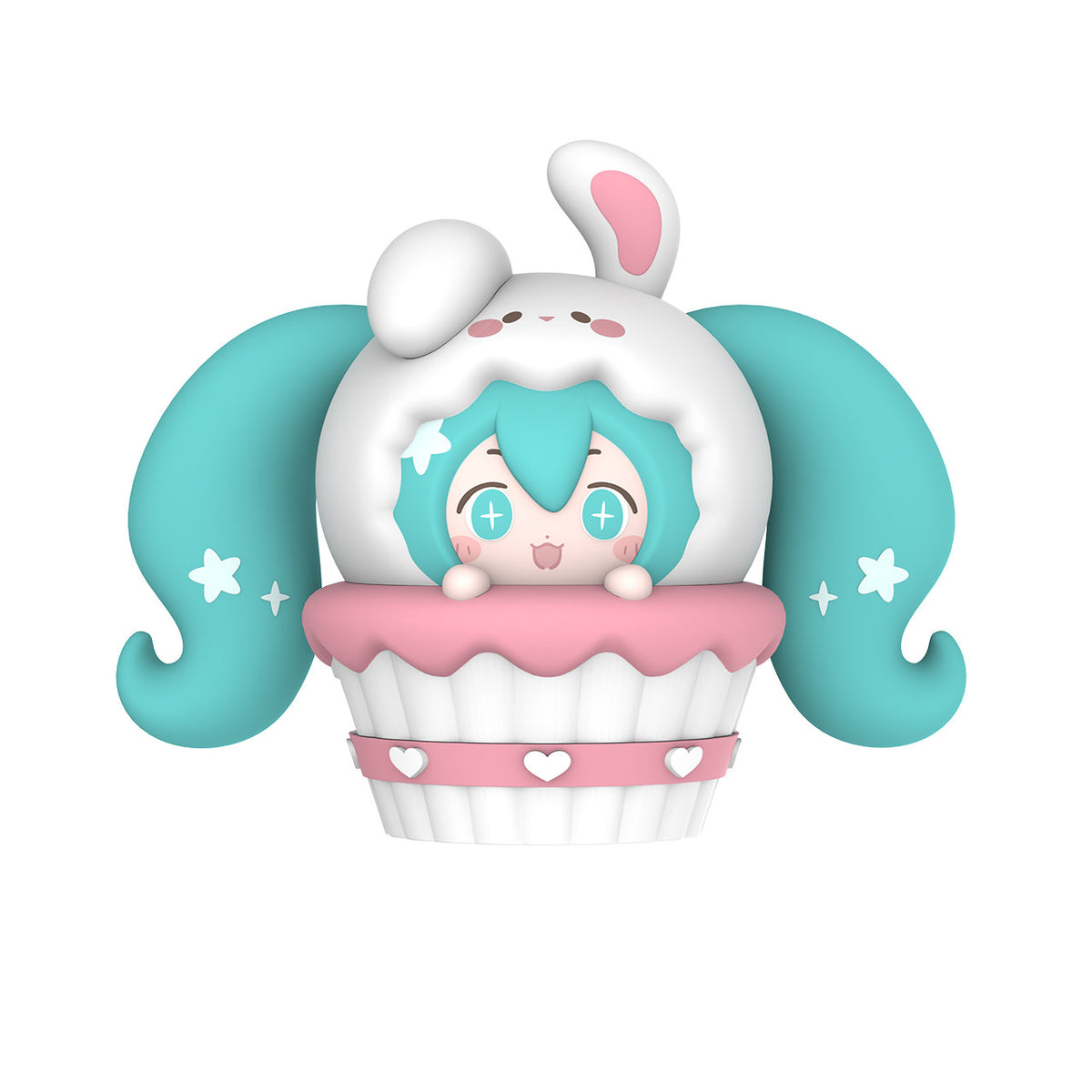 Officially Licensed Hatsune Miku Cupcake Clip-On Earbuds