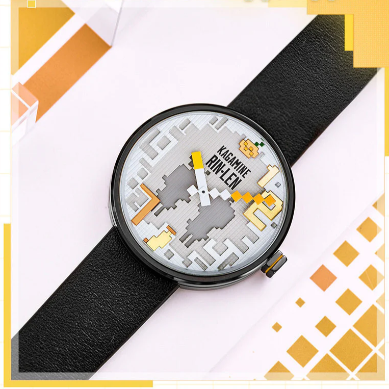 Offiziell lizenzierte Pixel-Art-Uhr von Hatsune Miku, Kagamine Rin und Len