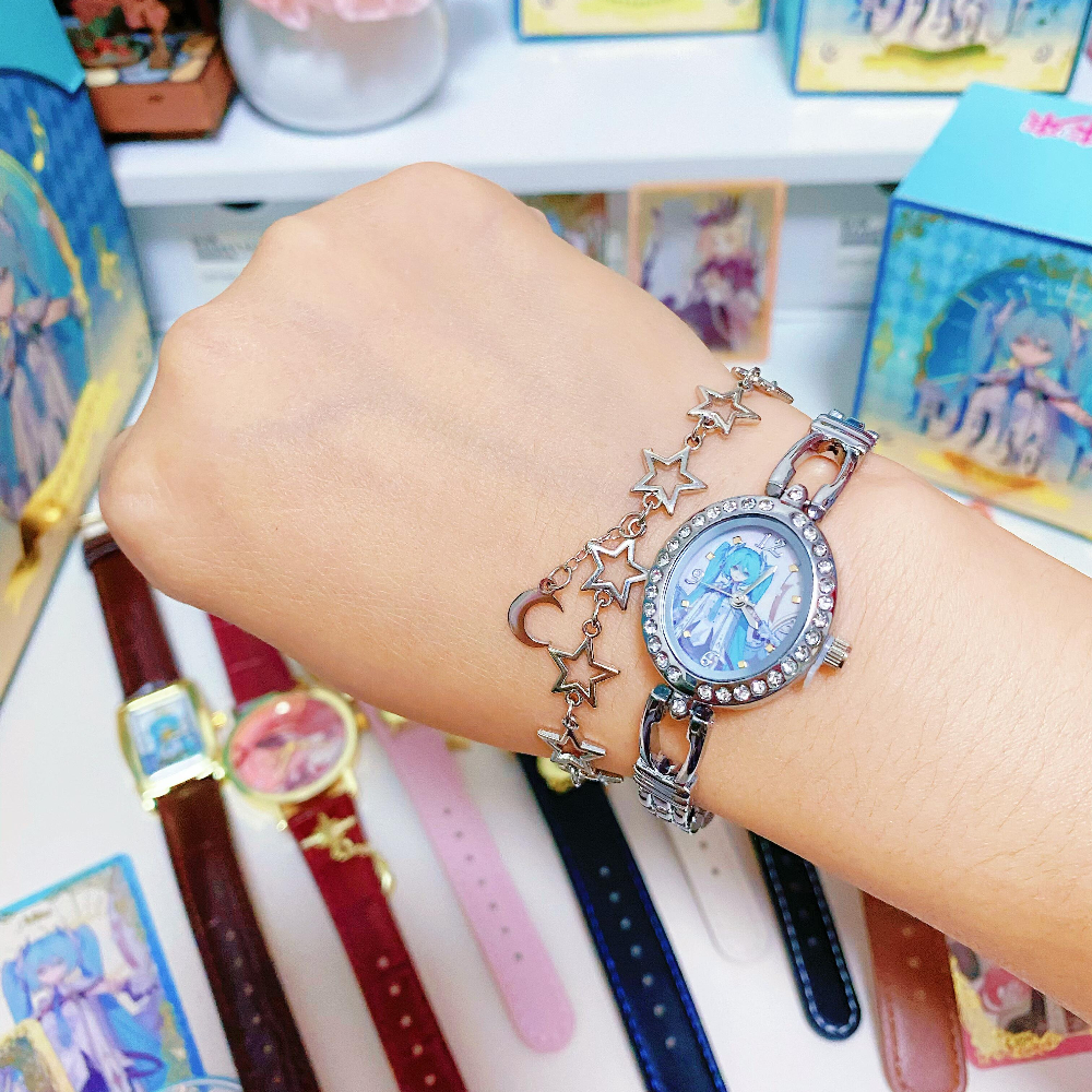 Officially Licensed Hatsune Miku Starry Moon Knight Series Watch Blind Box - Random Box or Opened & Confirmed Style