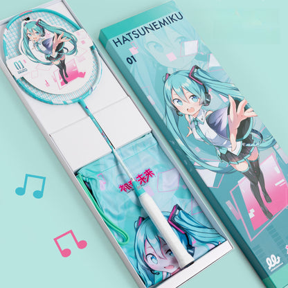 Officially Licensed Hatsune Miku Full Carbon Badminton Racket