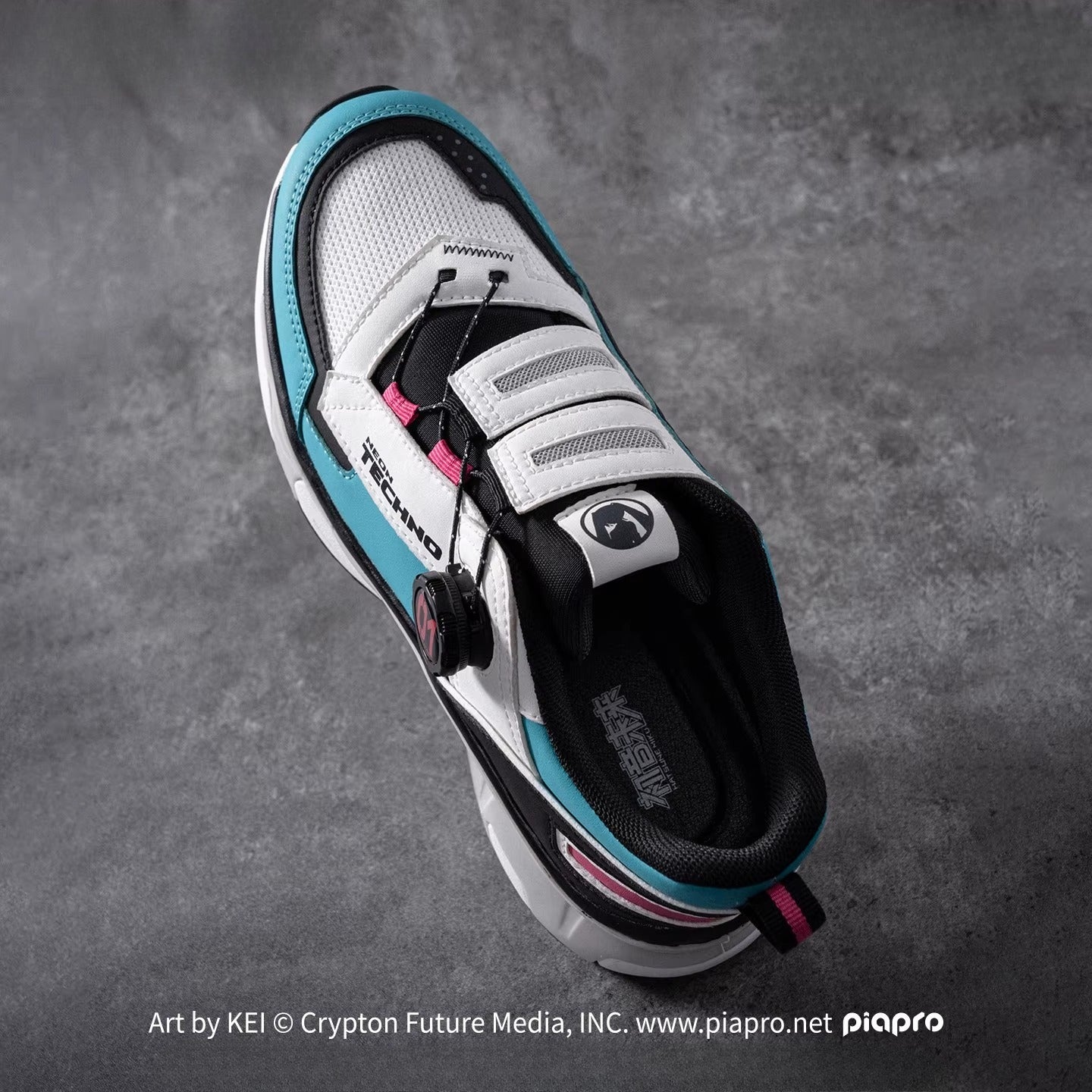 [Pre-Order, Ships Within 60 Days] Official Hatsune Miku Neon EDM Breathable Mesh Sneakers for Men, Lightweight Casual Athletic Shoes