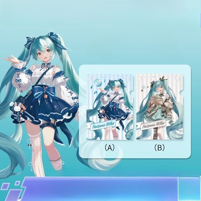 Official Licensed Hatsune Miku A4 L-Shaped File Folder – Document Storage Sleeve (Style A + Style B)
