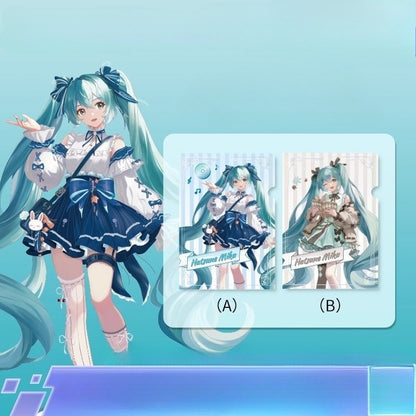 Official Licensed Hatsune Miku A4 L-Shaped File Folder – Document Storage Sleeve (Style A + Style B)