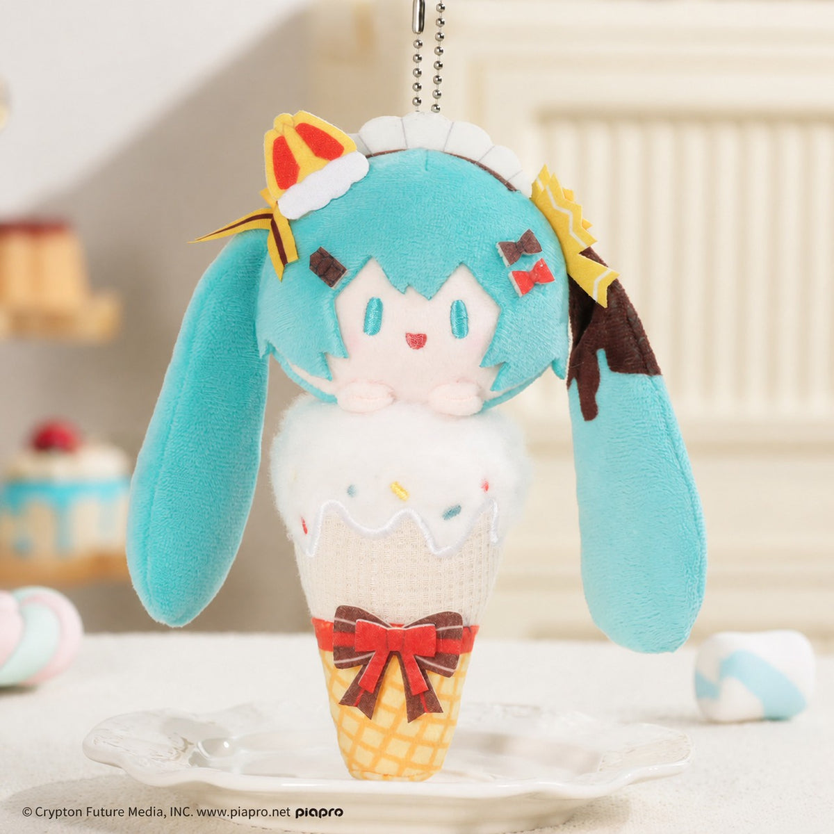 Officially Licensed Hatsune Miku Sweet Treat Plush Charm (15–16 cm / 5.9–6.3 in)