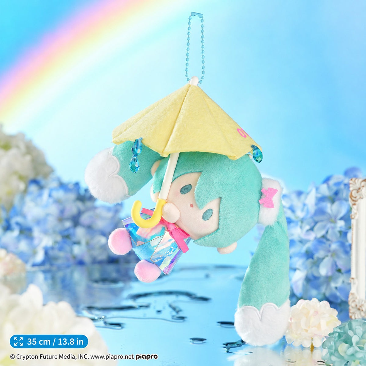 Officially Licensed Hatsune Miku Plush Keychain (15 cm / 5.9 in)