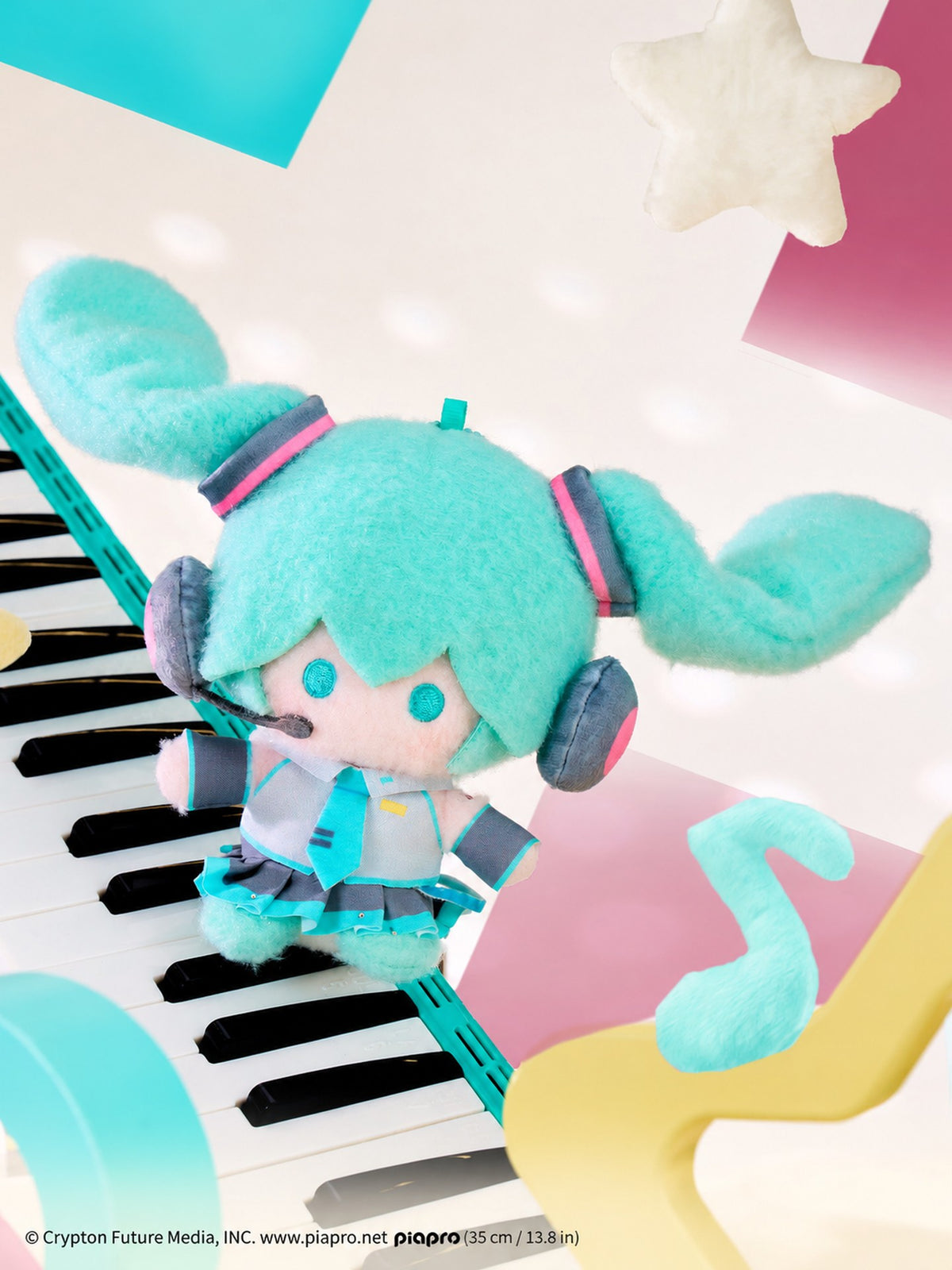 Officially Licensed Hatsune Miku Plush Keychain (13 cm / 5.1 in)