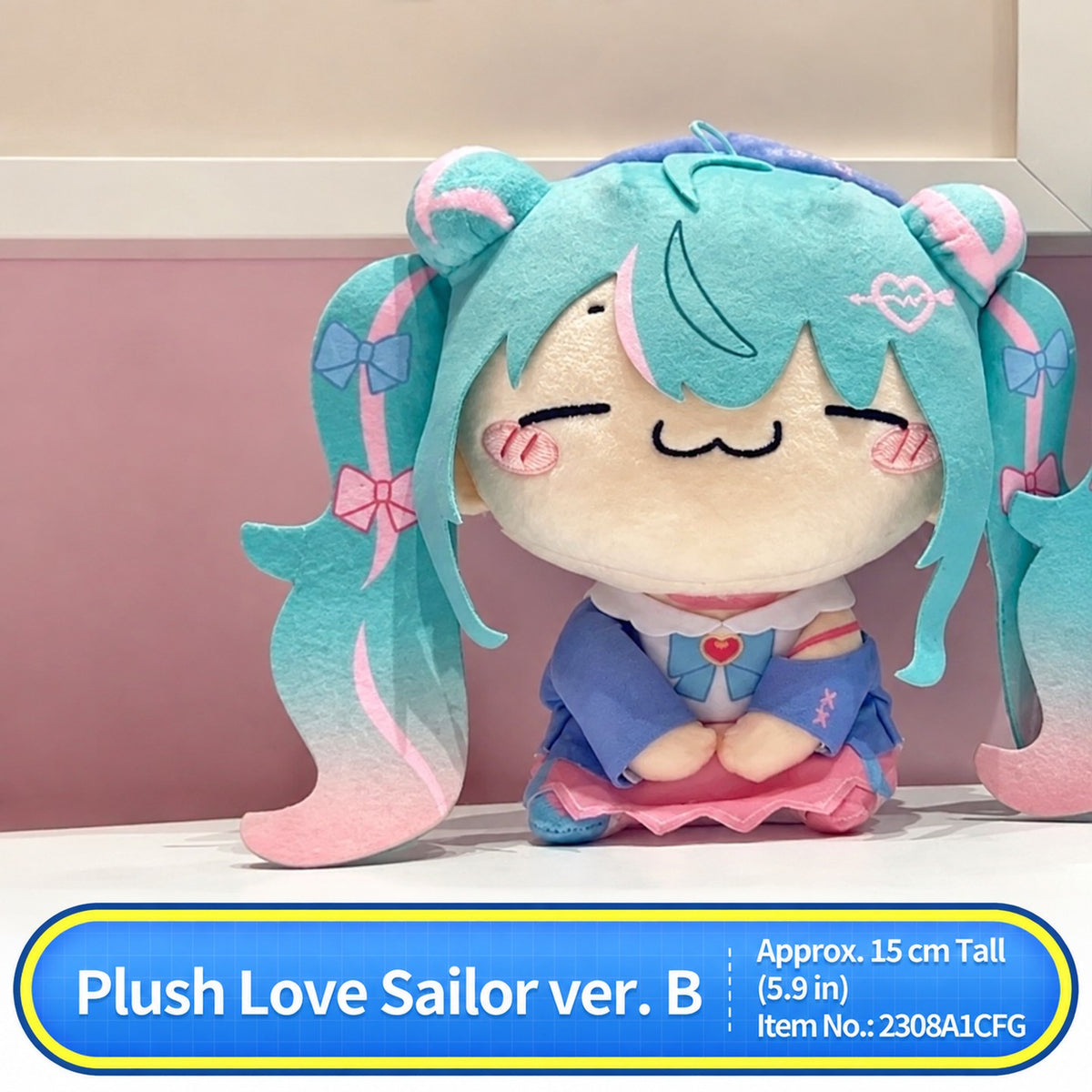 Officially Licensed Hatsune Miku MOCHIPICO Love Sailor Plush (15 cm / 5.9 in)