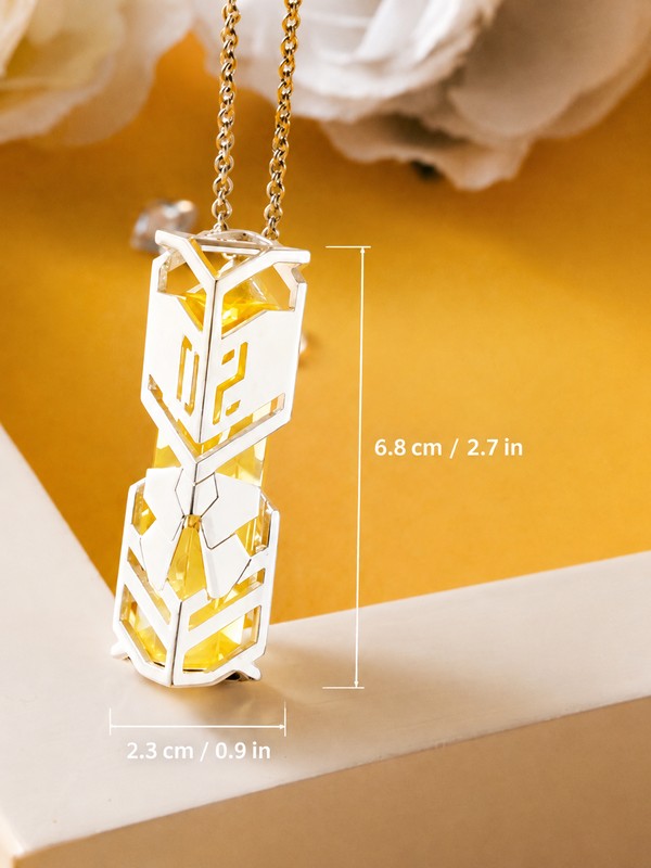 Officially Licensed Kagamine Rin/Len Mirror-Fission Pendant (3.7 x 0.9 cm / 1.5 x 0.4 in)