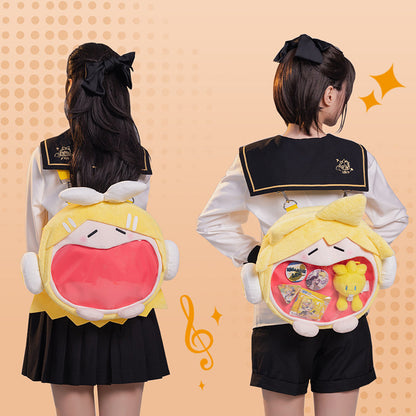 Officially Licensed Kagamine Rin & Len 4-Way Ita Backpack