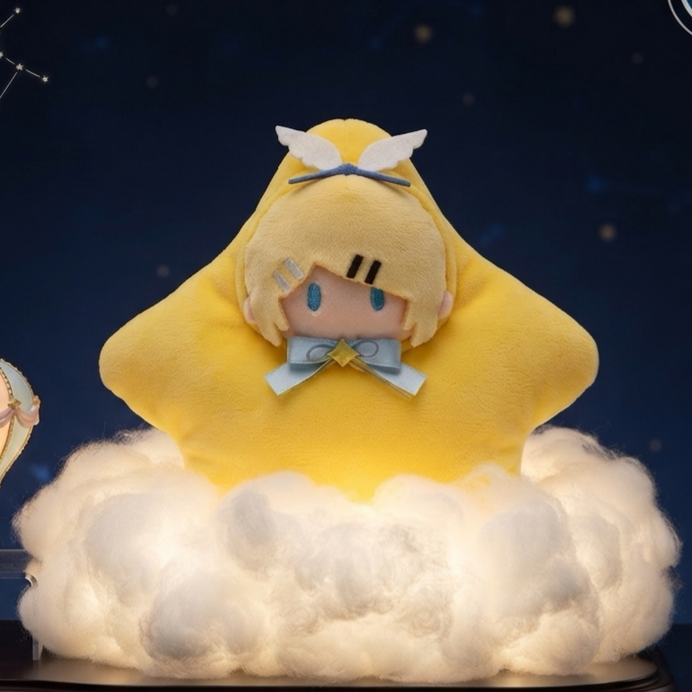 Officially Licensed BEMOE Hatsune Miku Star Prayer Night Hand Puppet – Kagamine Rin