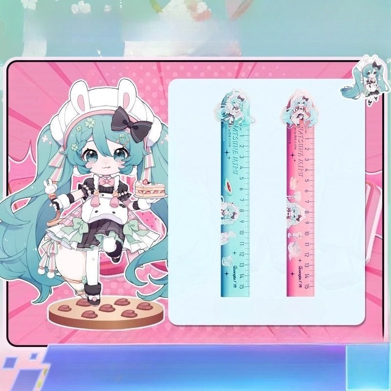 Miku Ruler Official Licensed Hatsune Miku 15cm Plastic Ruler – Drawing & Measuring ...