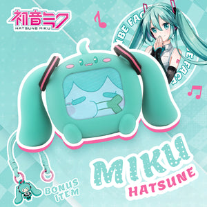 Offiziell lizenzierte kabellose Hatsune Miku-Ohrhörer mit Smart Display-Desktop-Ständer