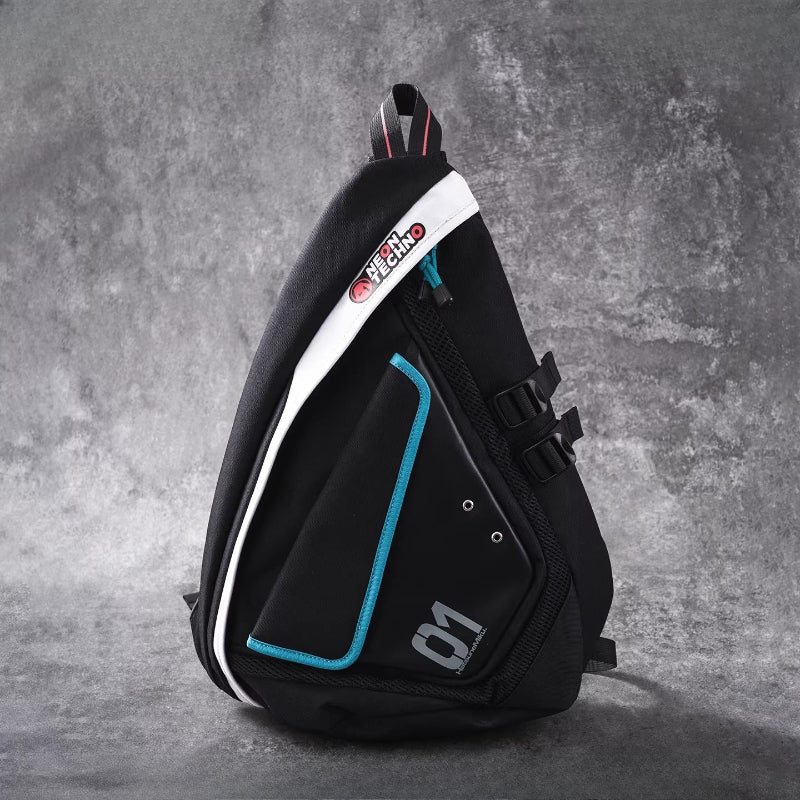 Official Hatsune Miku Neon EDM Tech-Style Bow Bag – Crossbody / Shoulder Bag, Casual & Commuting