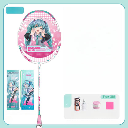 Officially Licensed Hatsune Miku Full Carbon Badminton Racket