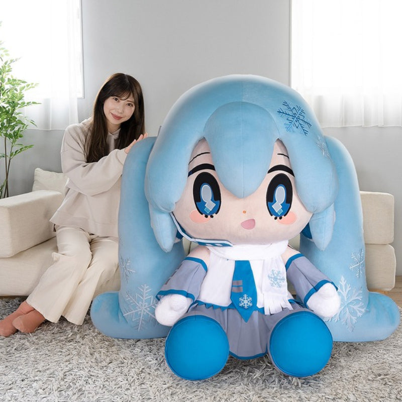 Officially Licensed TAITO VOCALOID Hatsune Miku Snow Miku Super Extra-Large Plush – Bilibili Exclusive