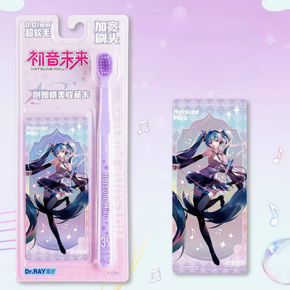 Official Hatsune Miku Rhythm Series Adult Toothbrush – Ultra-Fine Soft Bristles, Wide Head for Gum Care
