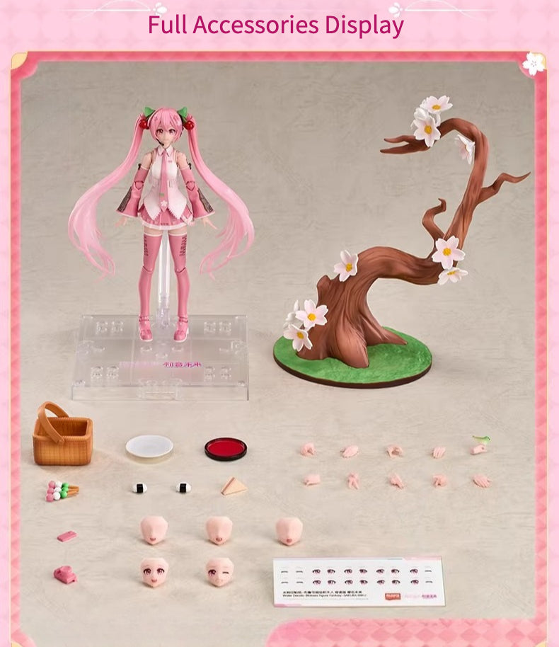 Official Sakura Miku “Miracle Ver.” Figure – Adjustable poses, with multiple buildable accessories.
