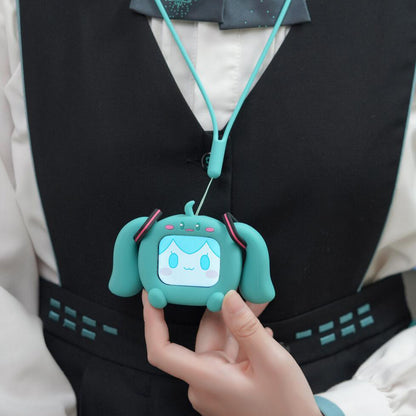 Officially Licensed Hatsune Miku CUBE FACE LCD Touchscreen Wireless Bluetooth Earbuds