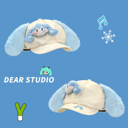 Hatsune Miku Plush Ears Newsboy Cap