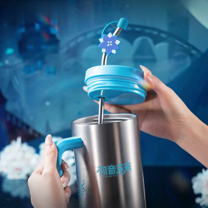 Official Hatsune Miku “Miku With You 2025” Concert Straw Tumbler – Large Capacity Insulated Cup