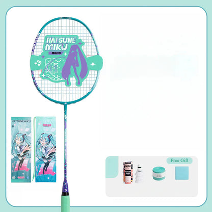Officially Licensed Hatsune Miku Full Carbon Badminton Racket