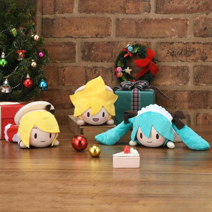 Officially Licensed SEGA VOCALOID Hatsune Miku & Kagamine Rin & Kagamine Len Fuwa Petit Christmas 2025 EX Pappa Plush Doll – Bilibili Exclusive Launch