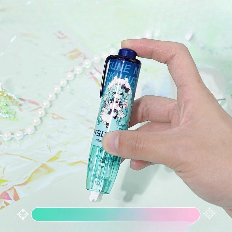 Official Licensed Hatsune Miku Dot Adhesive Roller – High Viscosity, No-Residue, Press-to-Use (Style B)