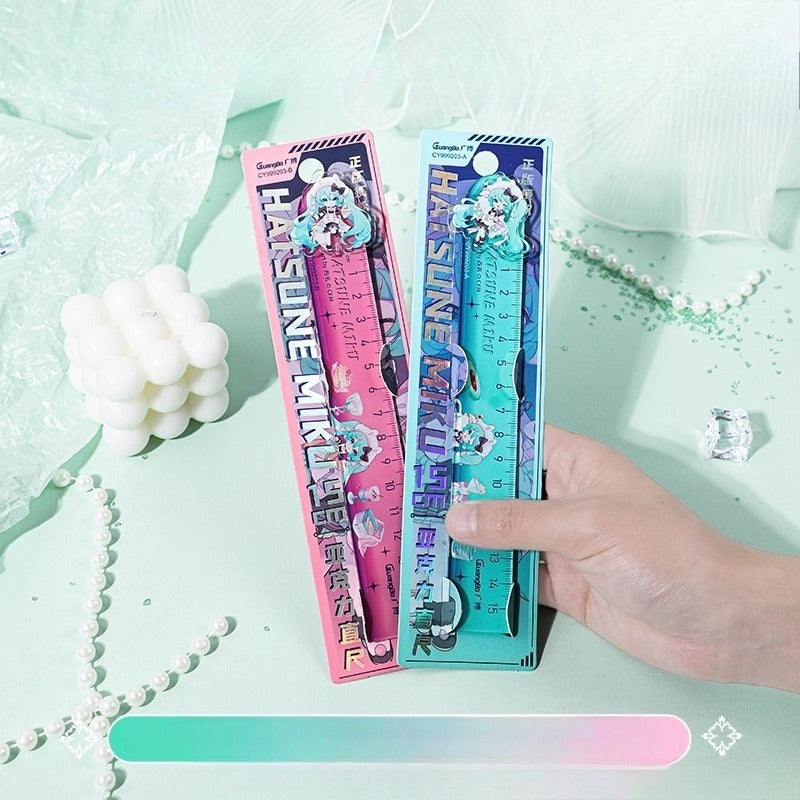 Miku Ruler Official Licensed Hatsune Miku 15cm Plastic Ruler – Drawing & Measuring ...