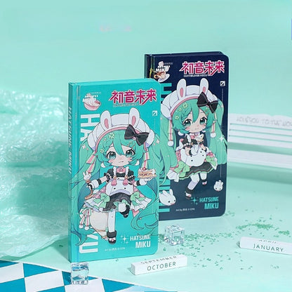Official Licensed Hatsune Miku Weekly Planner Notebook – Schedule & Habit Tracker, Sweet Fairy Tale Series(Set of 2)