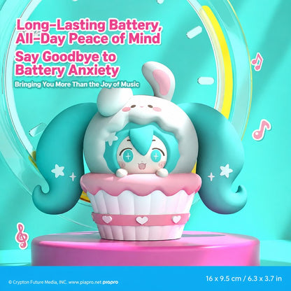 Officially Licensed Hatsune Miku Cupcake Clip-On Earbuds