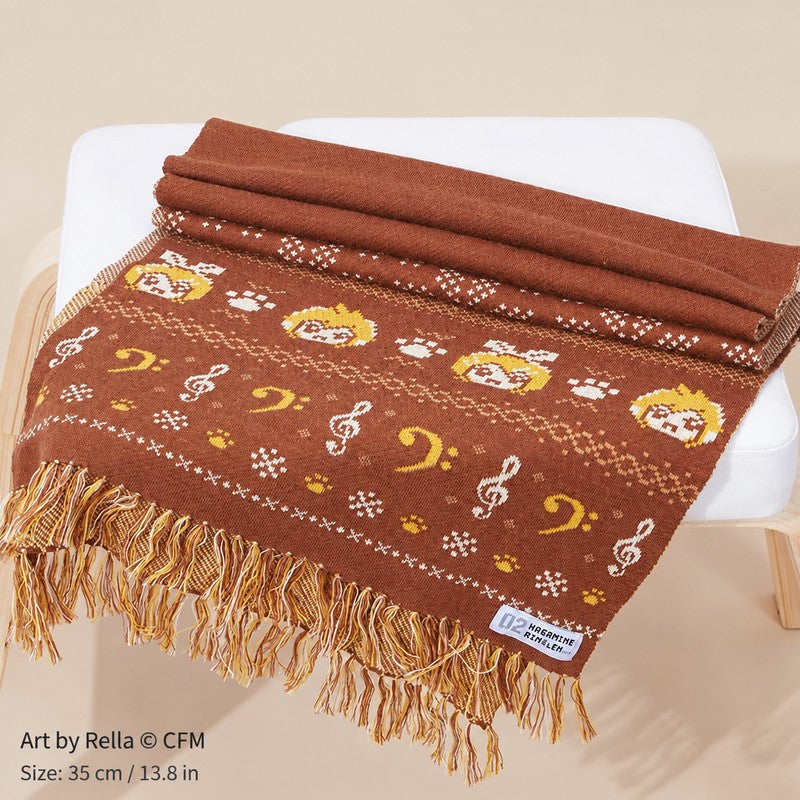 Officially Licensed Hatsune Miku Pixel-Style Knit Scarf – Snow Miku or Rin & Len