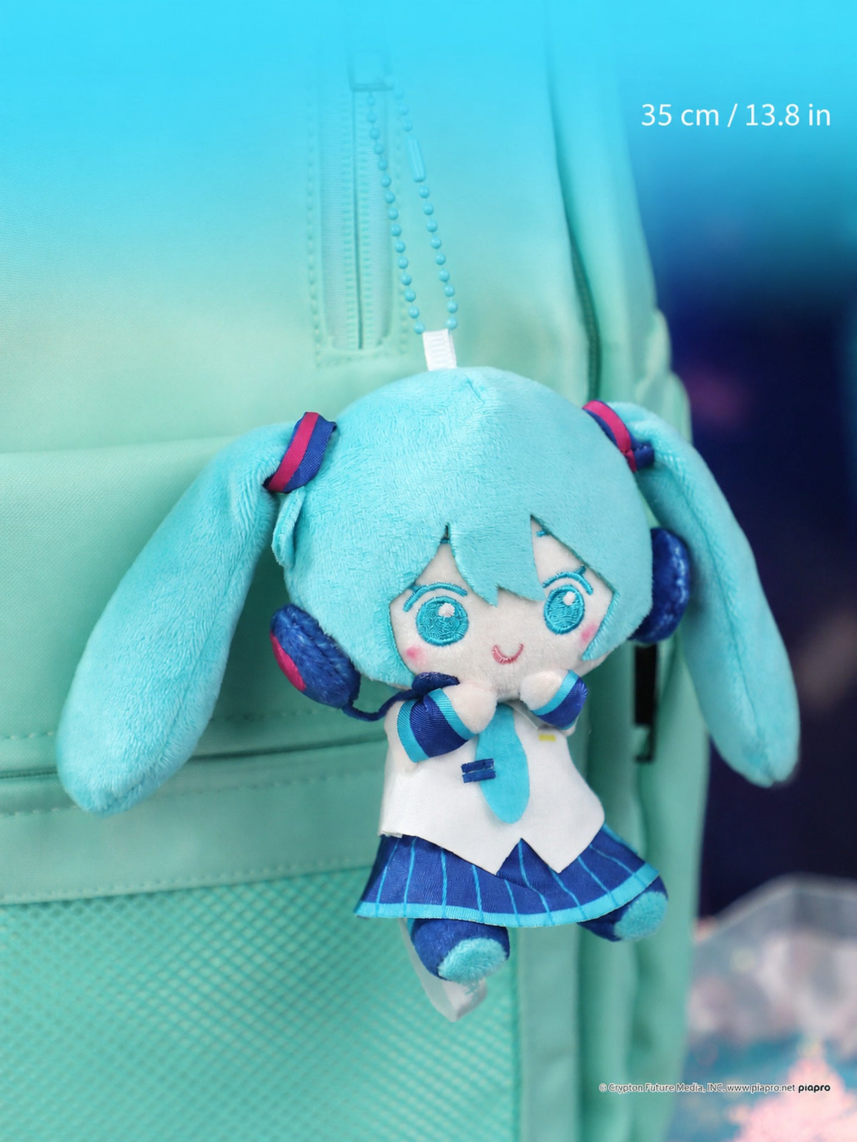 Officially Licensed Hatsune Miku Plush Keychain (10 cm / 3.9 in)