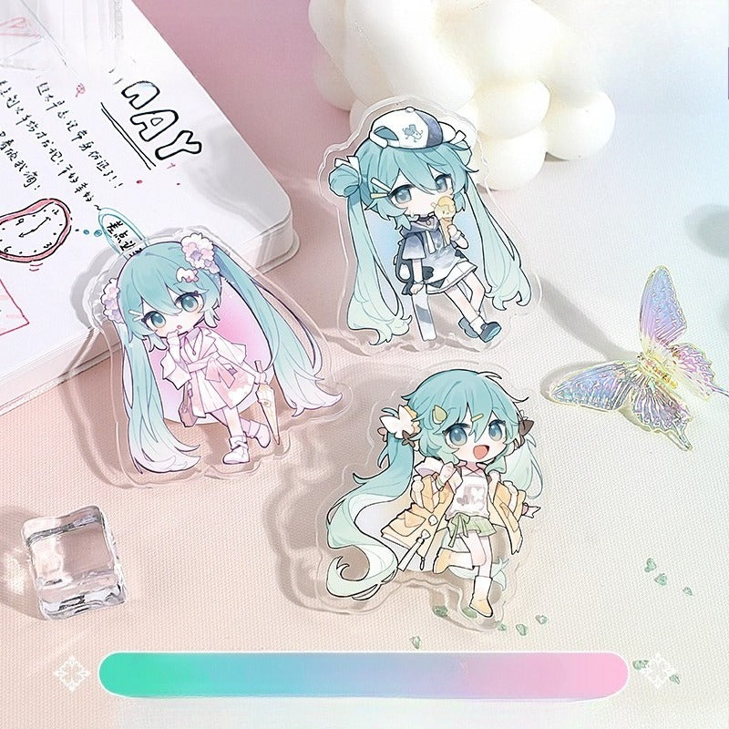 Official Licensed Hatsune Miku Acrylic Planner Clip – Notebook & File Clamp