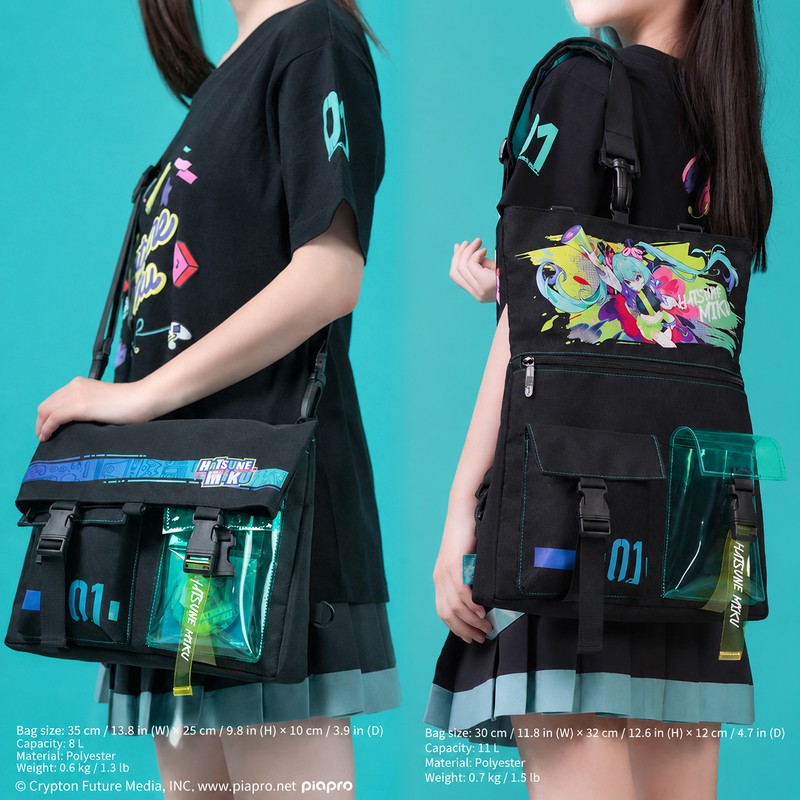Officially Licensed Hatsune Miku Convertible Backpack