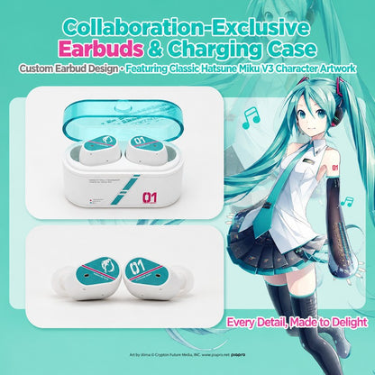 Officially Licensed Hatsune Miku x MOONDROP MIRAGE True Wireless Earbuds