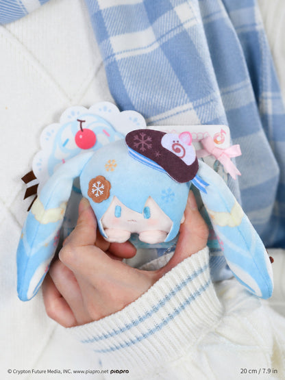 Officially Licensed Snow Miku PATCH Series Plush Badge (13 x 14 cm / 5.1 x 5.5 in)