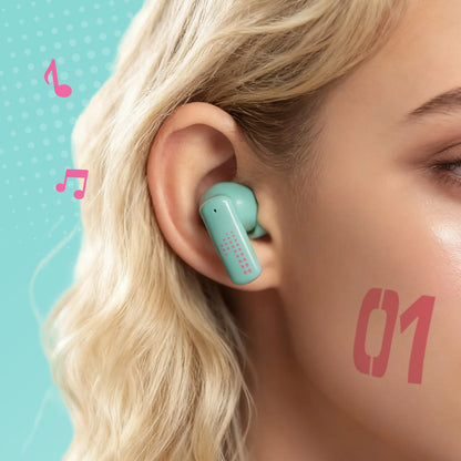 Officially Licensed Hatsune Miku Wireless Earphones with Smart Display Desktop Stand