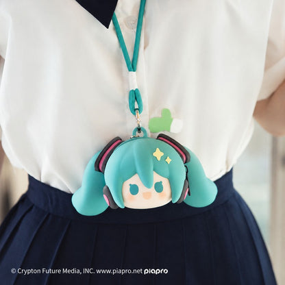 Officially Licensed Hatsune Miku Happy Silicone Coin Purse with Strap