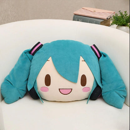 Hatsune Miku “Fuwa Petit” Big Face Plush Pillow – 24cm Small Cushion