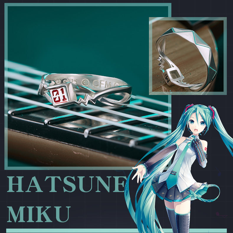 Bague Hatsune Miku Voice Unseen sous licence officielle