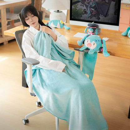 Official Hatsune Miku Daydream Daily Packable Plush Nap Blanket